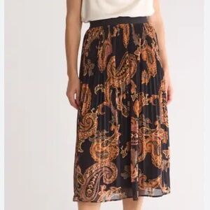 DR2 (Nordstrom) NWT Black Paisley Skirt!!!! XS!